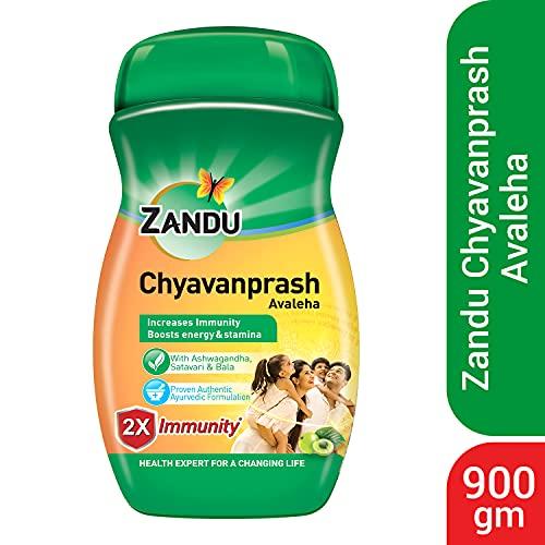 Zandu ZANDU CHYAVANAPRASH Avaleha for Increasing Immunity and Stamina, 900g & Pure Honey, 100% Purity, No Added Sugar, 500g