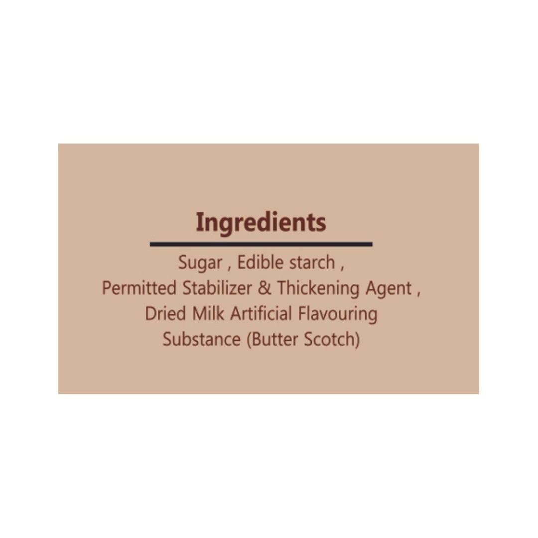 Dharmasut Premium Butterscotch Instant Ice cream Premix Powder Extra Softness 1050g (150g*7)