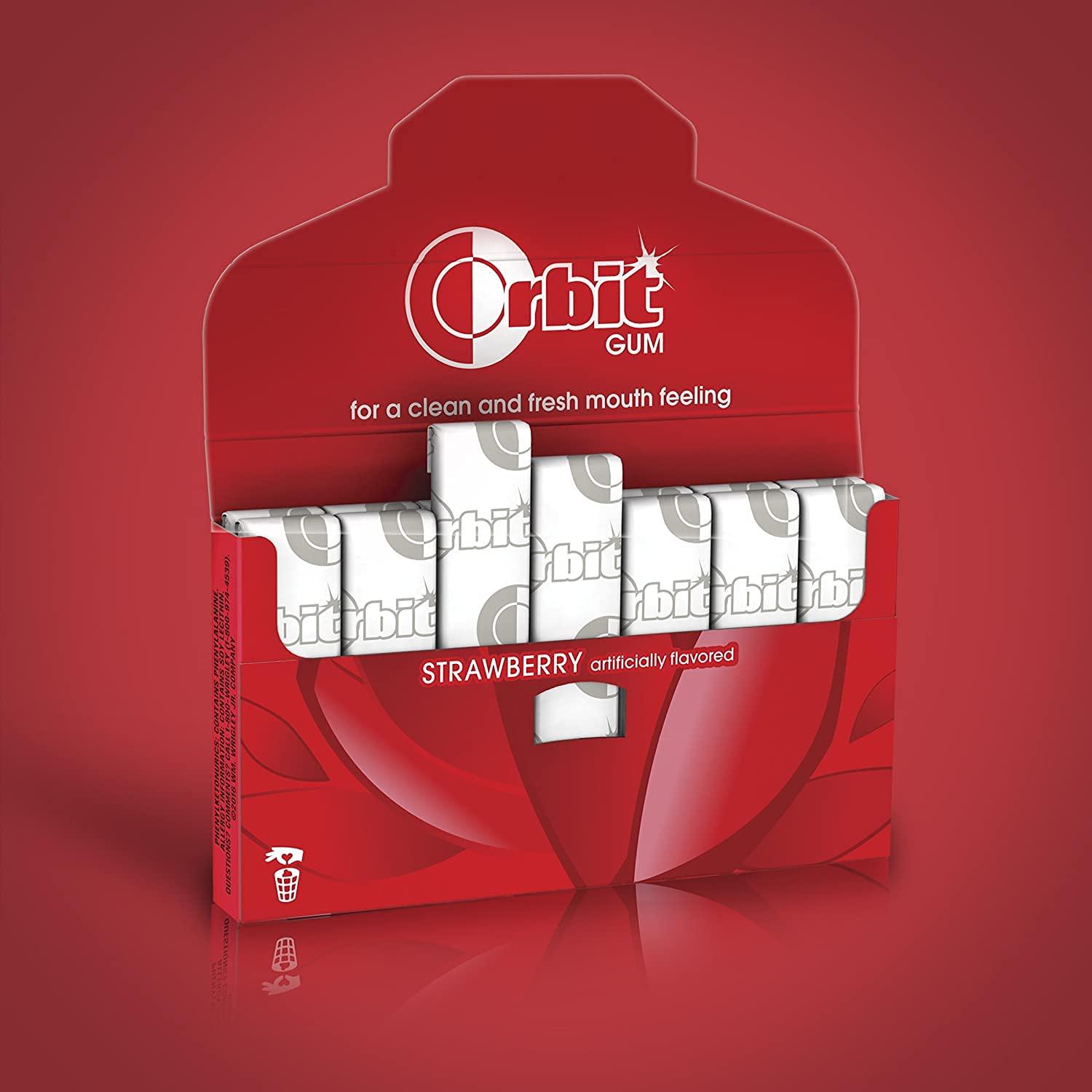 Orbit Orbit Strawberry Gum 14 Pieces, 33 g