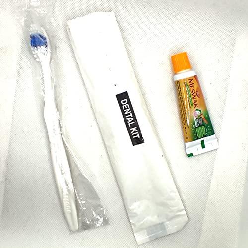Krafty Kustomz Krafty Kustomz Dental Kit Hotel Accessories, Guest House Kit Dental Kit (1 Toothbrush & 1 Toothpaste 10g) Pack 25 (75)