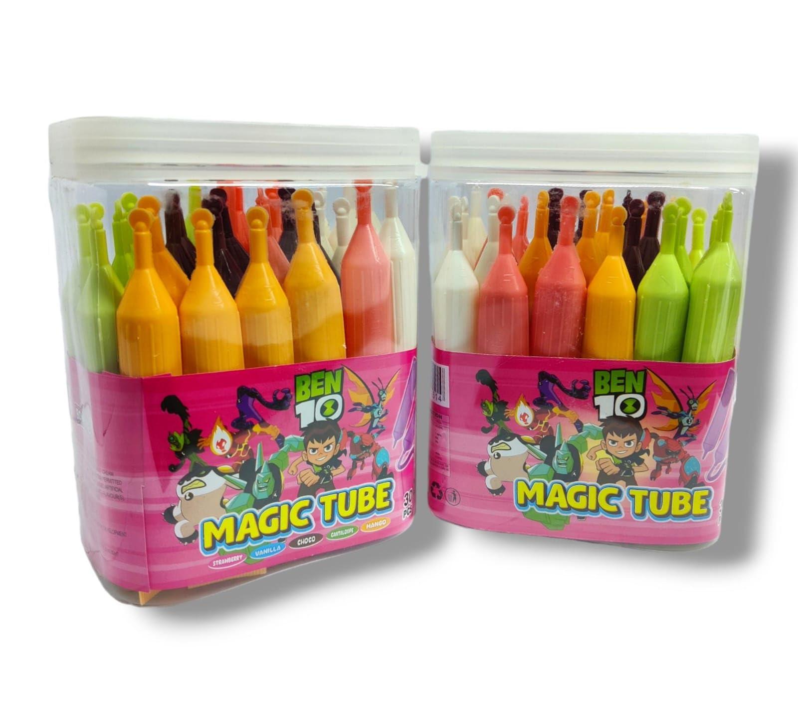 KIDINYOU KIDINYOU Liquid Candy Magic Tube | 4 Flavors | Mix Flavors (30 Pcs, Pack of 1)