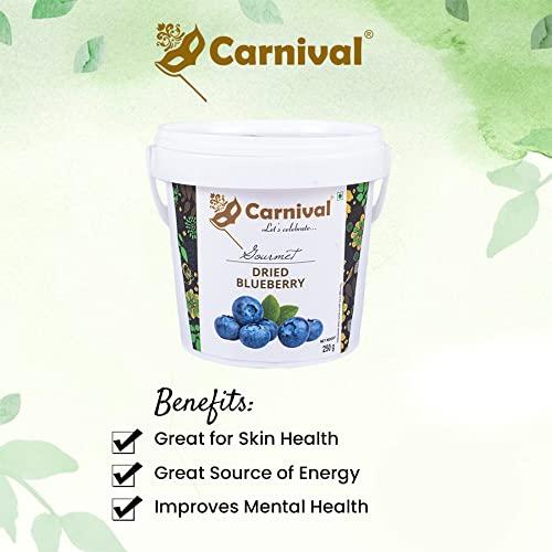 Carnival Carnival Dried Cranberry & Blueberry Combo of 2 (each 250g)| Healthy Snacks | Whole Premium Dried Berries | Dryfruits | Antioxidant Rich