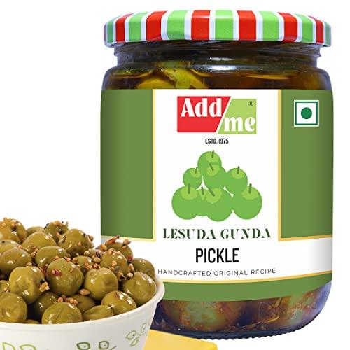 Add me Add me Rajasthani Homemade Lasode Gunda ka Achar 500gm Rajasthani lasoda Fruit Pickle Glass Pack