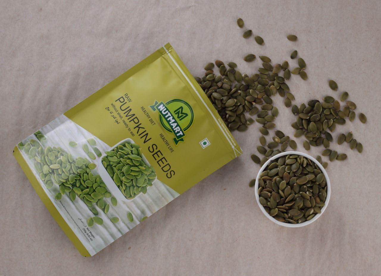 NUTMART NUTMART PREMIUM PUMPKIN SEEDS FOR EATING|| 500 Grams || KADDU KE BEEJ || FIBRE RICH || HEALTHY SNACKS