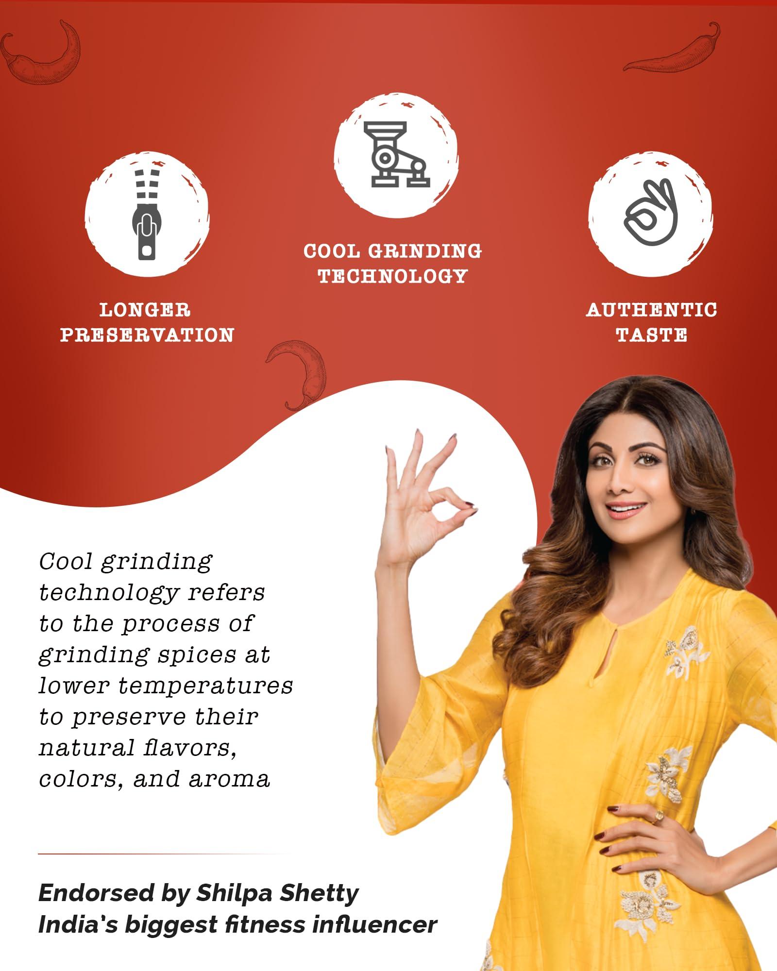 Zoff Zoff Red Chilli Powder | Lal Mirch Powder | Net Weight 200 g