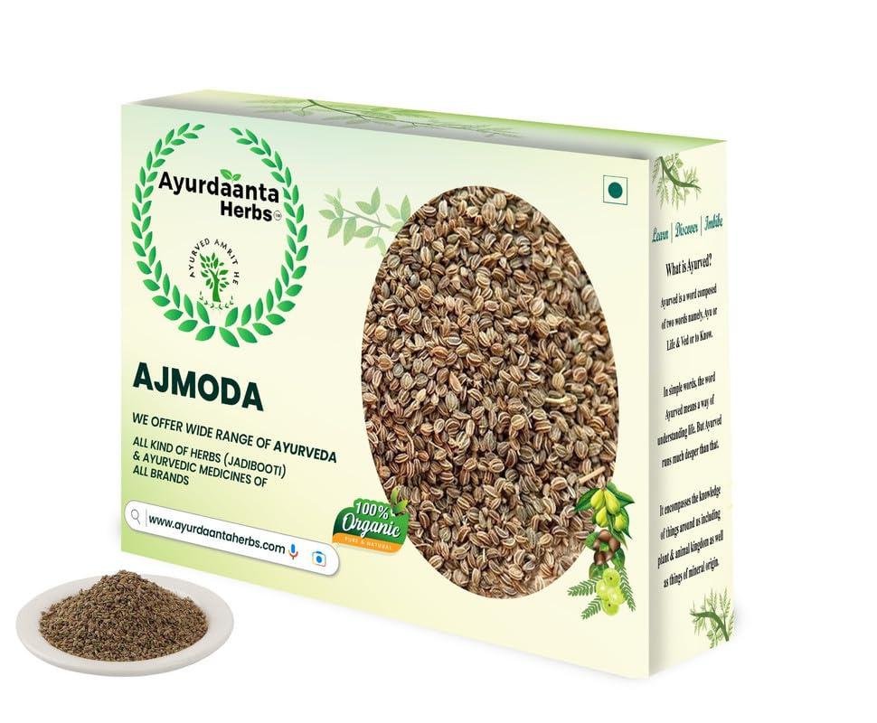 Ayurdaanta Herbs Ayurdaanta Herbs - Ajmoda/Ajmod (BEST QUYALITY) 250 Gr. | AJMOD | APIUM GRAVEOLENS | CELERY SEEDS | AJMODA SEEDS | AJMOOD | AJHMOD | AJAVANA | 250 Gr | 250 Gr
