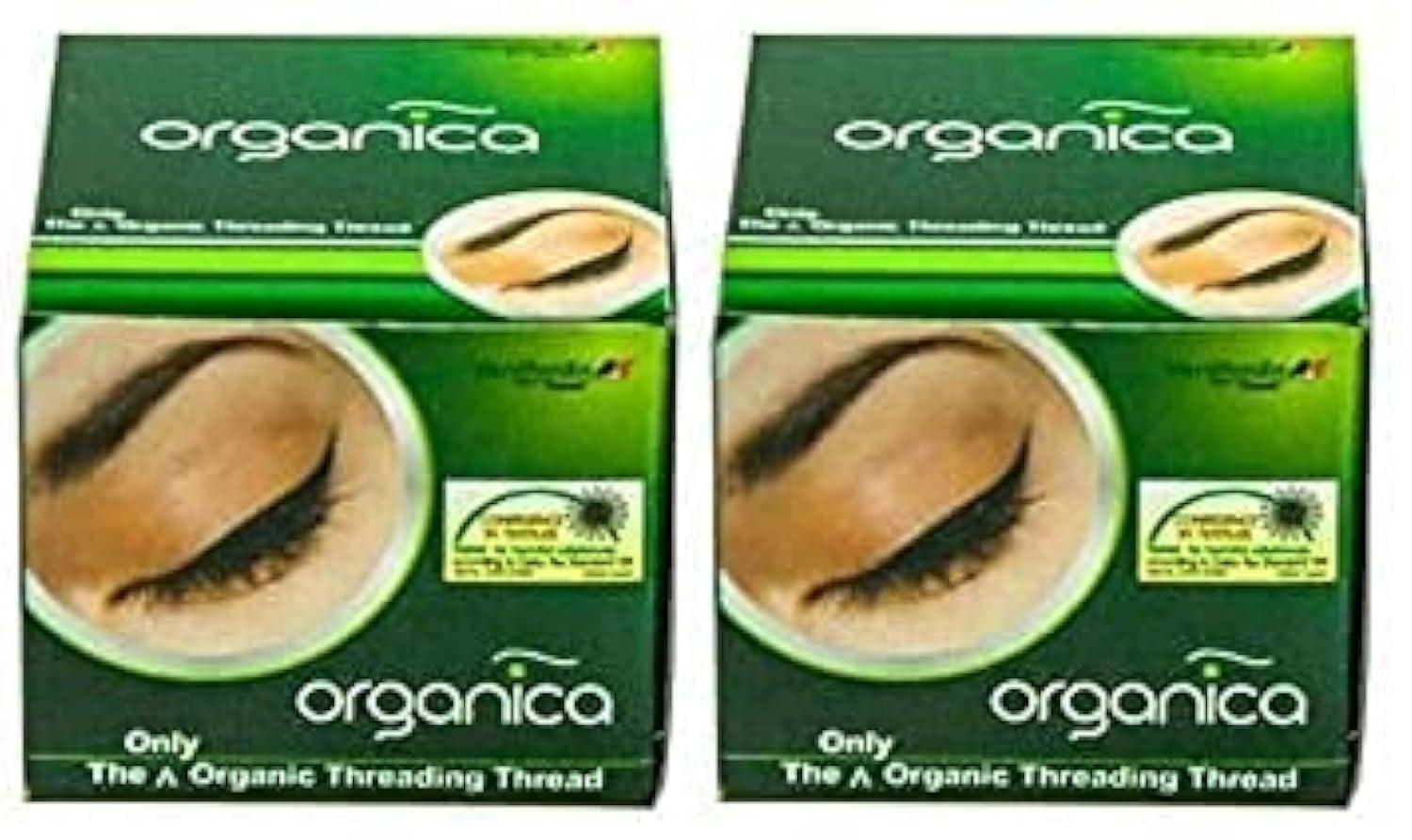 Tiny Deal TINY DEAL Organic Cotton Eyebrow Threading Thread for Eyebrow-Shaping, Removing Facial Hair and Smoothening Facial Skin 2 Spool x 300m