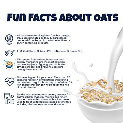 UNIFIT UNIFIT Rolled Oats | Plain Rolled Oats | Healthy Breakfast | Rich Source of Protein & High Fiber Oats | Whole grain Oats | 400g | Pack of 1