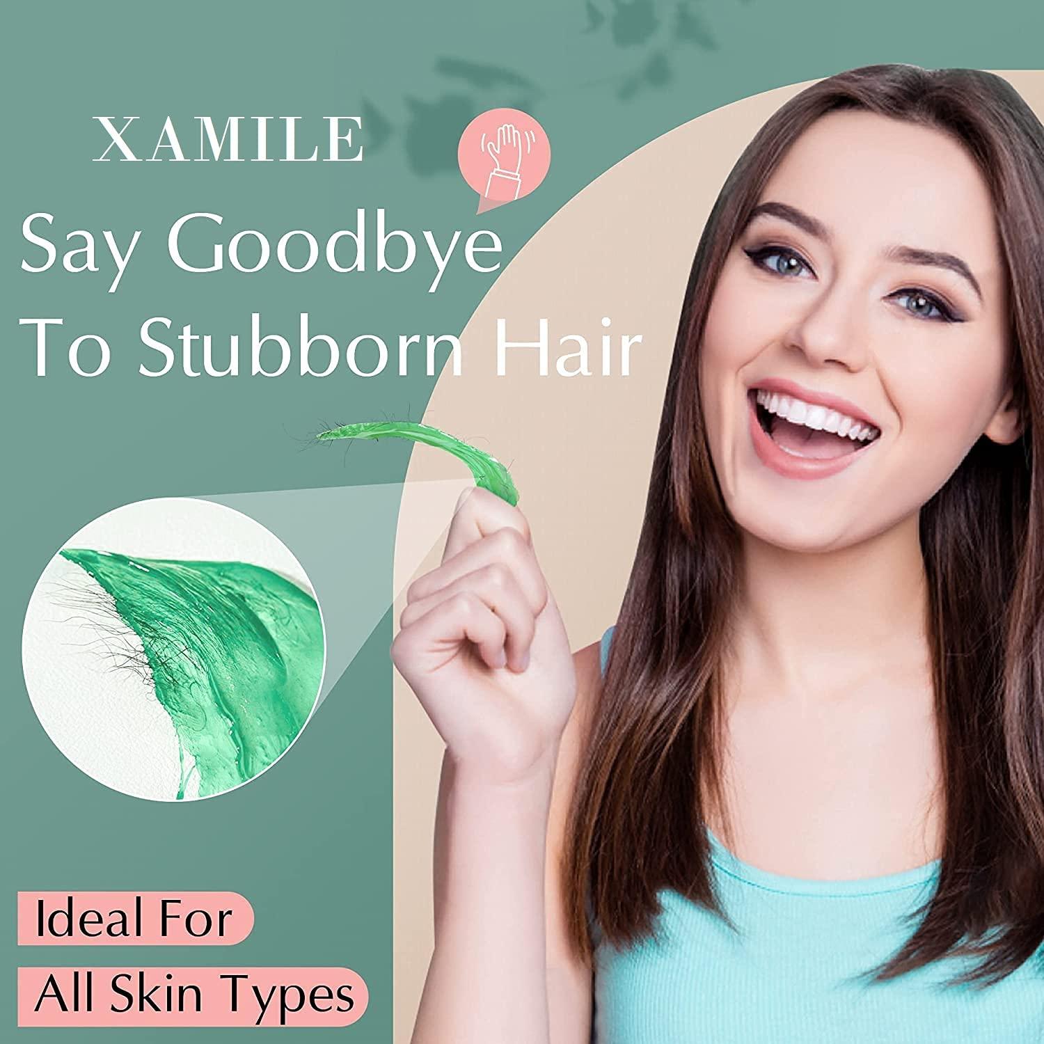 XAMILE XAMILE Wax Beads for Hair Removal, Hard Wax Beans For Painless Hair Removal, Canadian Bikini Facial Eyebrow Waxing At Home Waxing Beads Refill for Women (Multicolor)