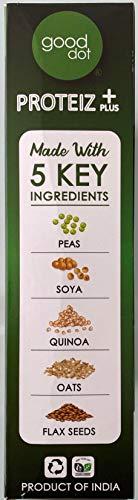 gooddot GoodDot Proteiz Plus | Protein Chunks | 100% Vegetarian Chunks | High In Nutrition | No Cholesterol | Mock Meat | Plant Based Protein Rich Meat | Vegan Meat | Better Than Regular Soya Chunks (150 g)