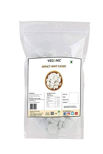 Veganic Veganic Impact Mint | Chewy Mint Candies | Assorted flavor Fresh Breath | Mint Candy for Kids | Extra Strong Peppermint Goli | Medium Mint | (400 GMs)