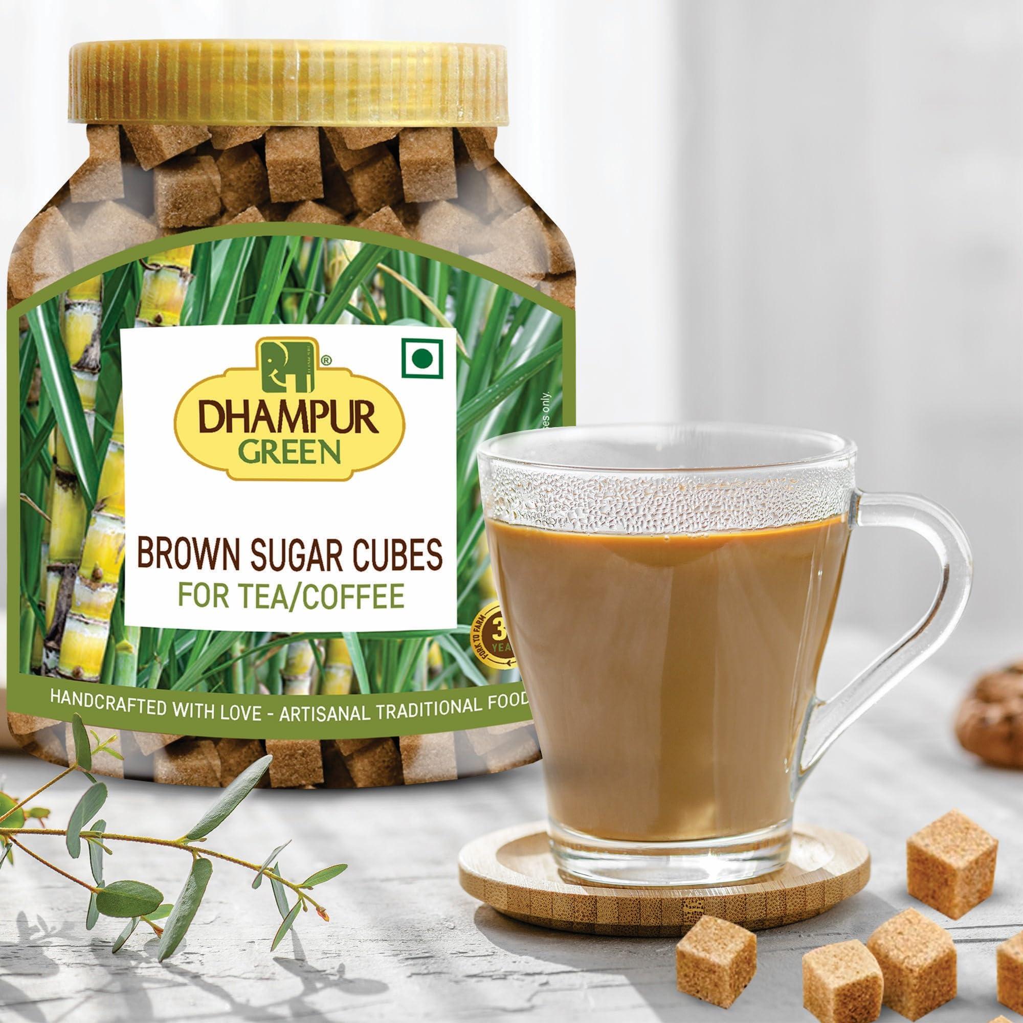 Dhampure Speciality Dhampure Speciality Brown Sugar Cubes | Rough Cut Sugar Cubes, 800G | Sugar Cubes For Tea And Coffee | Sulphurless | No Chemicals
