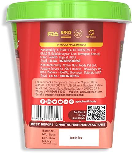 Alpino ALPINO High Protein Dark Chocolate Peanut Butter Crisp 500g - Roasted Peanuts, Dark Chocolate, Whey Protein & Pea Protein 30g Protein, non-GMO, Gluten Free - High Protein Peanut Butter Crispy