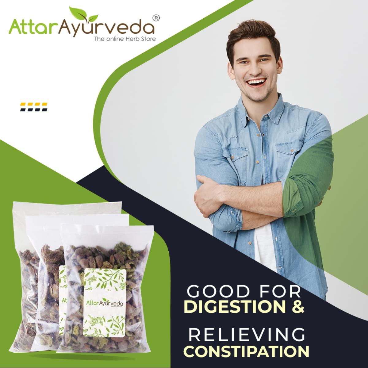 ATTAR AYURVEDA Attar Ayurveda Triphala Raw (1:1:1) - 750 grams, Raw, Whole - Harad, Baheda, Amla