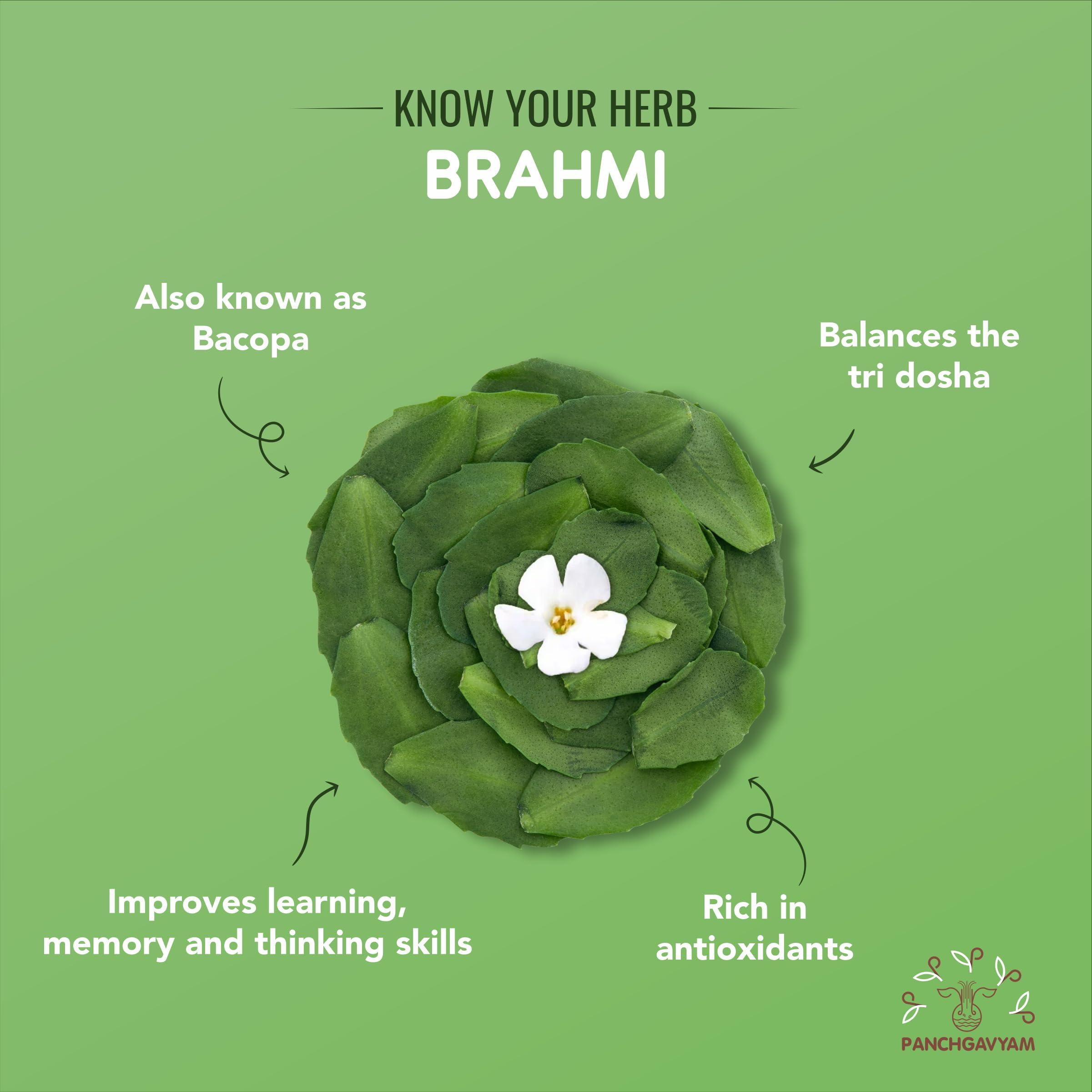 PANCHGAVYAM Brahmi Ghrit/Ghee | Ayurvedic Health Supplement Ghrit/Ghee | Authentic A2 Ghee for Brahmi Ghrit/Ghrit | Panchkarma Suvarna Brahmi Ghee | Stress Relief | Good for speech delay & Skin Diseases