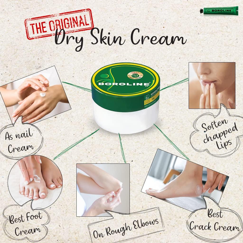 BOROLINE BOROLINE Dry Skin Care | Antiseptic cream 40gm x 4 | Ayurvedic Cream For Dry Skin | Softens chapped lips, Repair Cracked heels | Smoothens Rough Hands Overnight in Winter (Pack of 4)