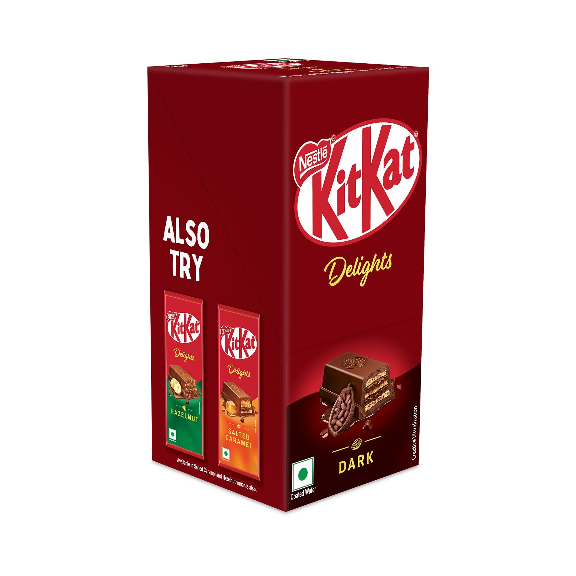 Nestle KIT KAT Dark Chocolate Coated Wafer, 150 Gram - Pack Of 6