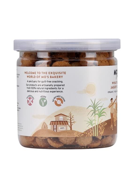 Mo's Mo's Wheatflour & Jaggery Cookies, 150 G | Cookies without Maida and refined sugar | Healthy Snack For Kids And Adults| Rich in Taste and Nutrition