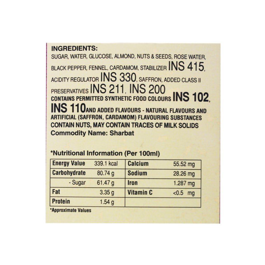 Guruji Guruji Kesaria Thandai, 750ml