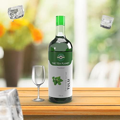 The Tea Planet The Tea Planet Tusli Flavoured Syrup mix for Coffee, Tea, Milkshakes, Ice creams and Speciality Cocktails - 700ml