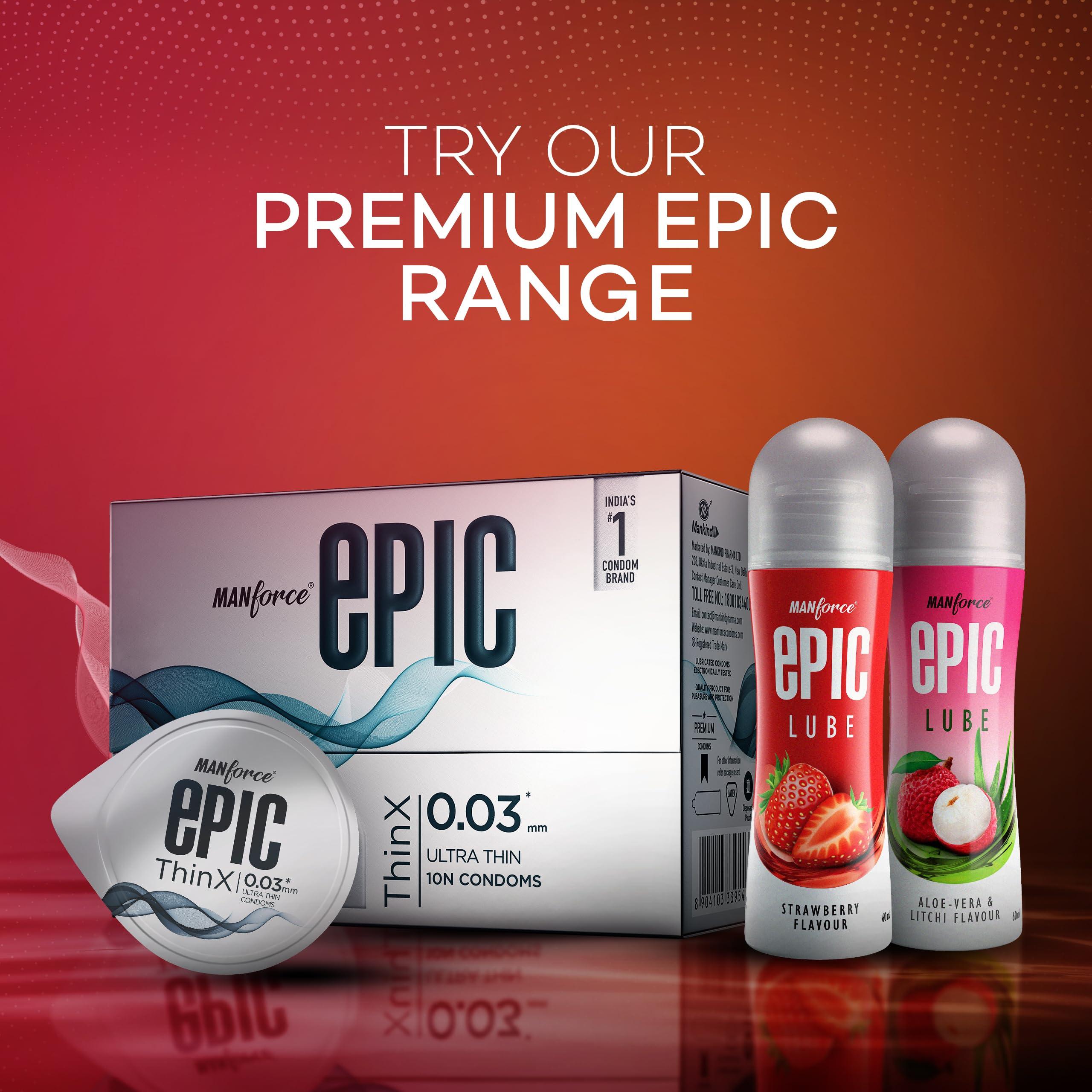 Manforce Manforce Combo - Xotic Chocolate & Litchi Flavoured | 20 pcs |Extra Dotted, Contoured, & Lubricated Latex Condoms