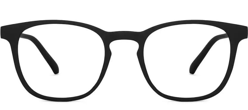 Generic Blue Ray Cut Computer Glasses | Zero Power| Lightweight & Blocks 100% Harmful UV Rays Protection | Unisex | Decent Shape With Matte Finished | Medium| Premium Specticles By SCG Eyewear (Black)