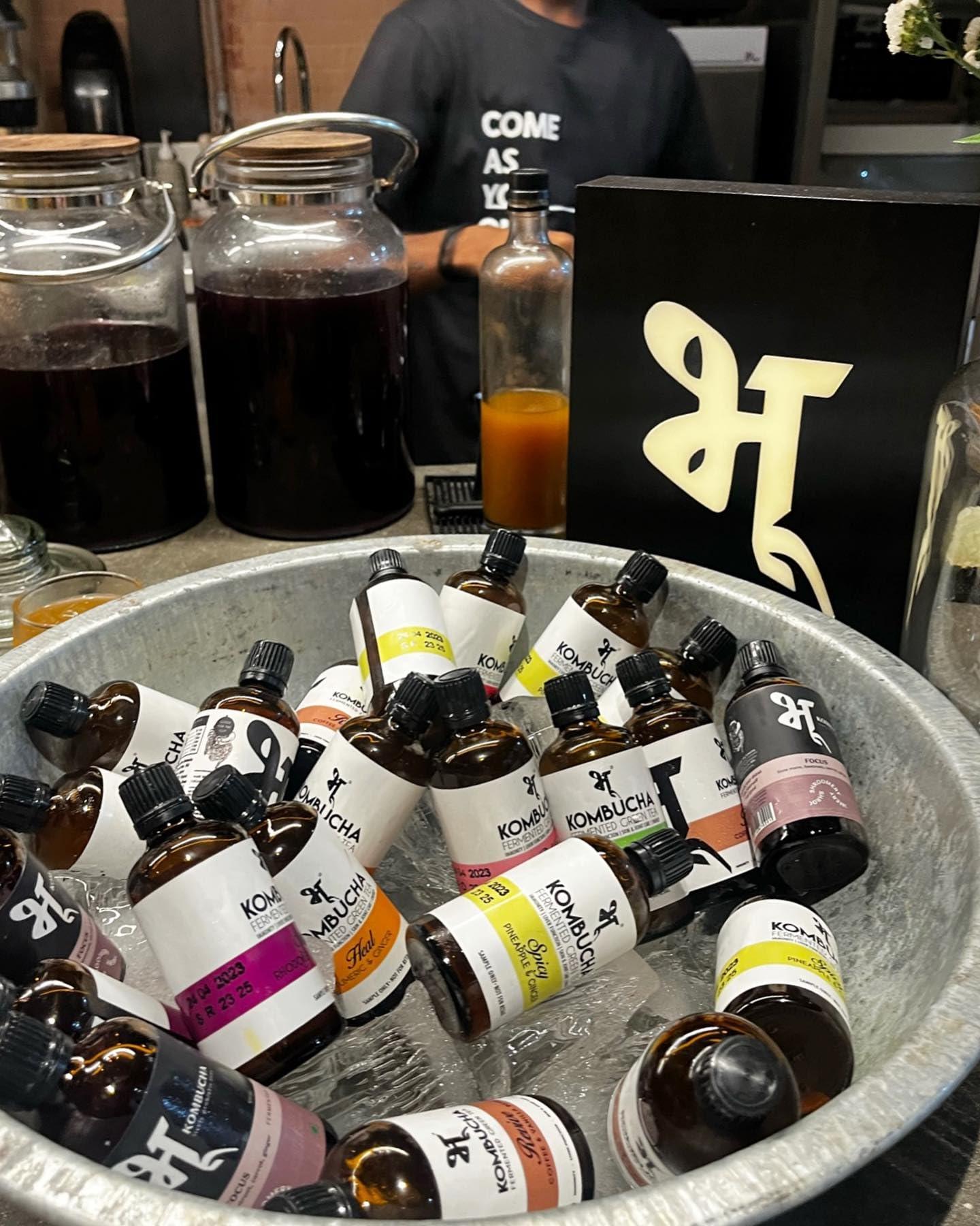 Bhu Bhu Kombucha Fermented Green Tea - Revive: Coffee & Vanilla Bean 100ml (Pack of 1)