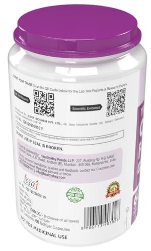 HealthyHey Nutrition HealthyHey Nutrition Fish Oil - Omega 3 Mercury Free (2000 Mg) Burpless - 60 Softgel (600 EPA & 400 DHA) - Pack of 4