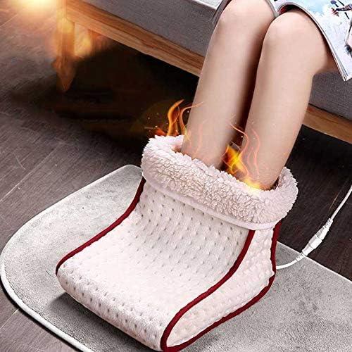 VBM VBM Foot Warmer Electric Feet Heater Warmer with Adjustable Temperature 5 Heat Setting and Auto Shut Off Washable Detachable Inner Fleece Lining with Handheld Controller