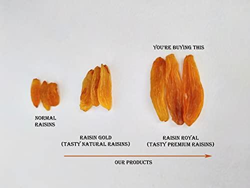 T.S. Universal T.S. Universal Raisin Royal Super Value Combo Pack, Premium Raisins, Extra Long & Sweet Kismis, (300g x 2) Pack of 2 / Best High Fiber Kishmish / Dry Grapes / Munnakka Giri / Dry Fruits / Golden Raisins (300gX2)