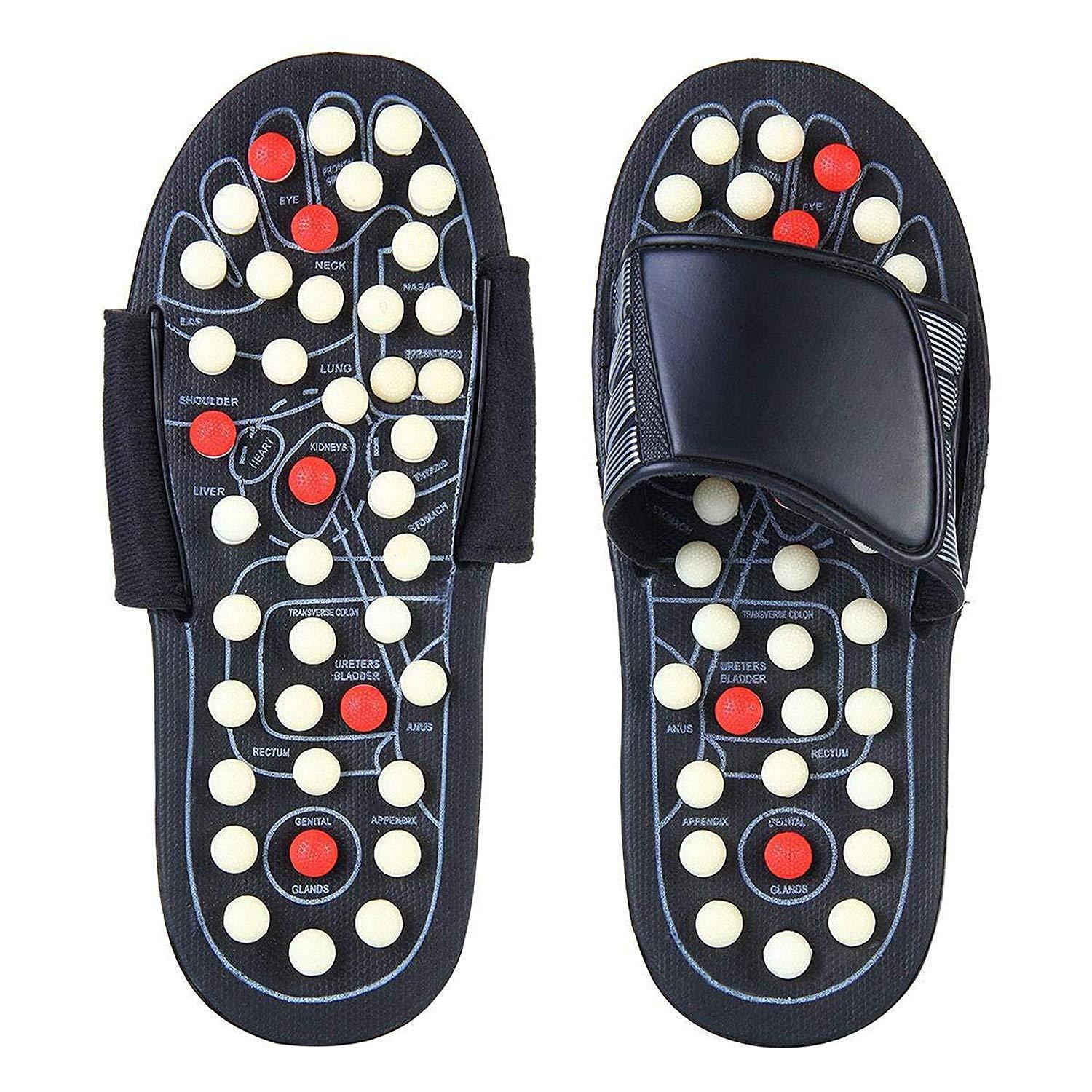 VALITUDO VALITUDO Manual Spring Acupressure and Magnetic Therapy Accu Paduka Slippers for Full Body Blood Circulation Natural Slippers For Men and Women (Unisex) (Size 5, 6, 7, 8, 9, 10) (5)