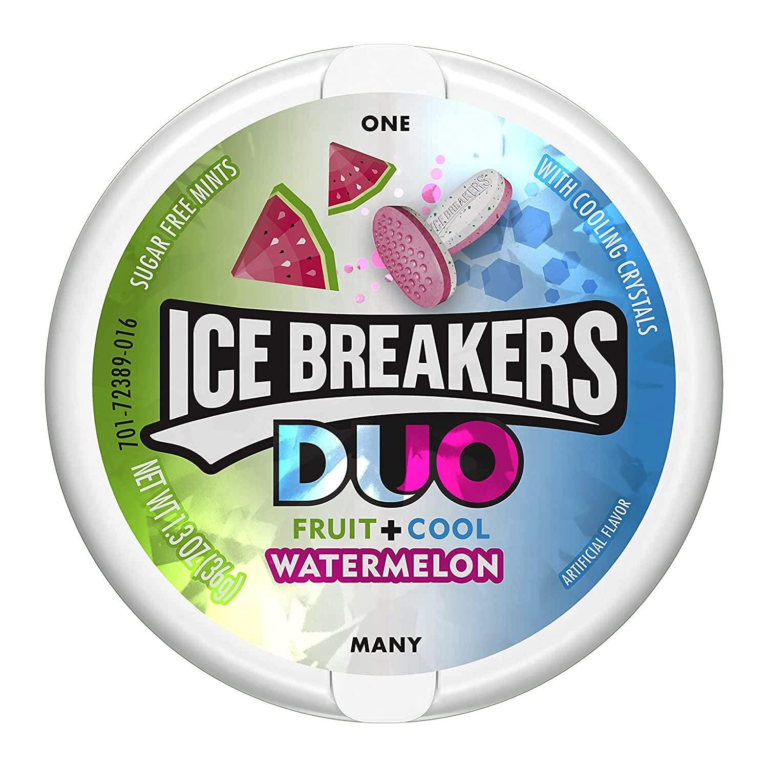 Ice Breakers Ice Breakers Duo Fruit + Cool Watermelon, 2 x 36 g