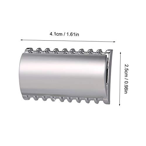 Honeytecs Honeytecs Double Edge Safety Razor Stainless Steel Open Comb Head Men Safety Razor Head Beard Shaving Tool for Barber Male Home Use