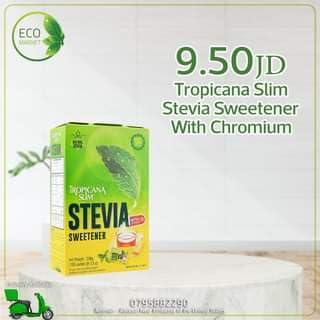 Generic Tropicana Slim Stevia Sweetener is a Great Combination of Stevia Leaves Extract as a Natural Sweetener Stick Pack 75g