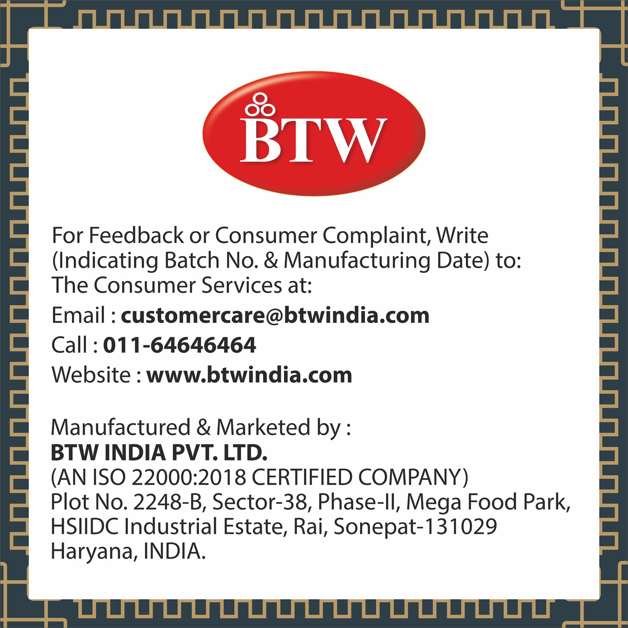 BTW BTW Atta Patti Premium Cookies 800g (400g X 2)