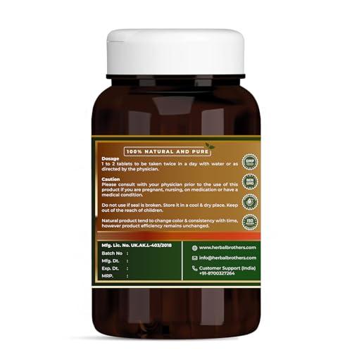 HERBAL BROTHERS HERBAL BROTHERS Arogyavardhini Vati Tablets - Ayurvedic Medicine with No Side Effects| 300 Mg | 120 Tablets,Pack of 1