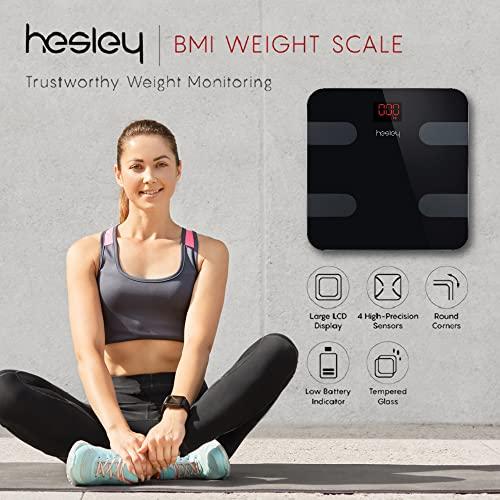 Hesley Hesley BMI Weighing Machine/Weighing Scale/Weight Machine with HesleyFIT APP and German Sensors