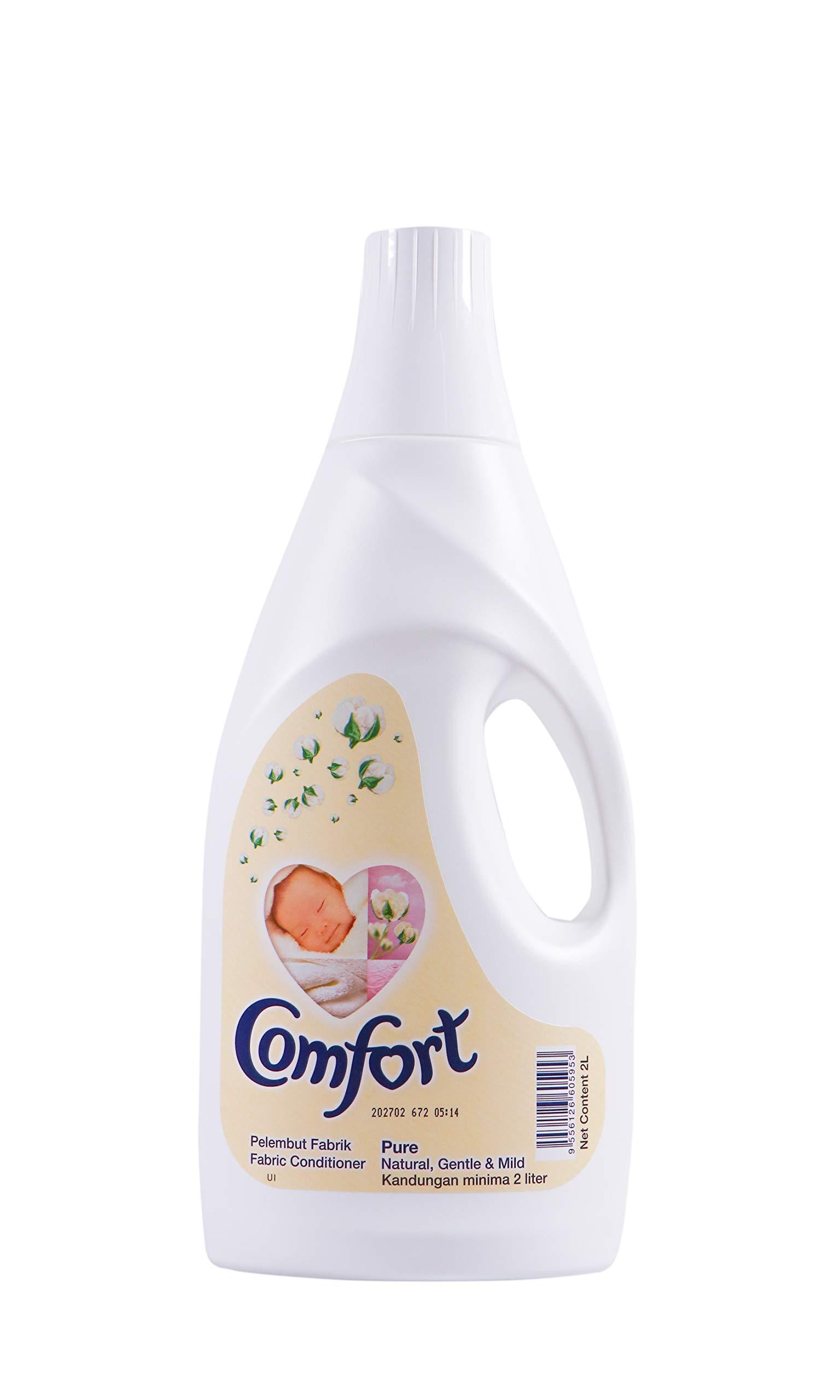 Comfort Comfort Pure Natural, Gentle and Mild Kandungan minima 2 litre Fabric Conditioner(Imported Pelembut Fabrik), Liquid