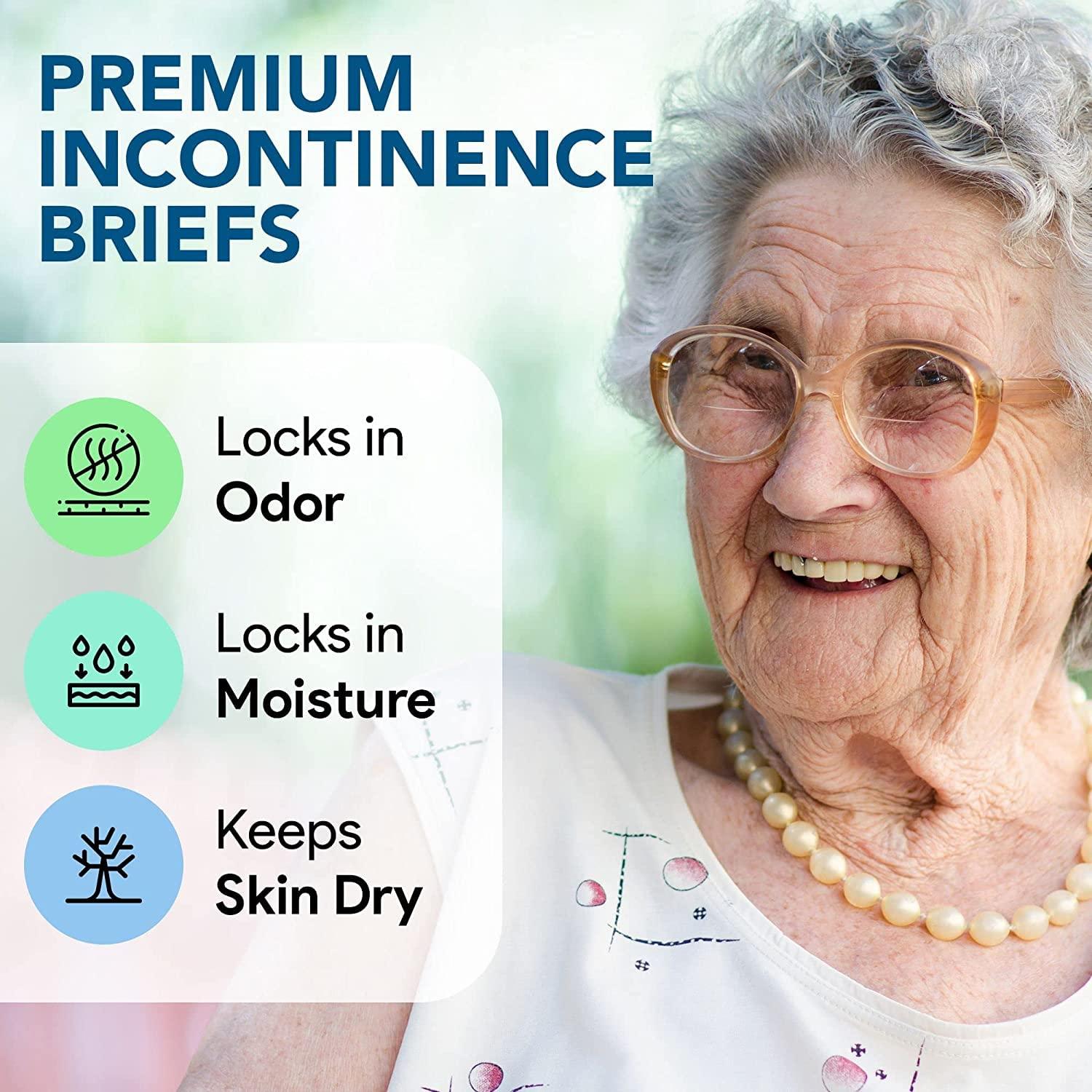 Tinkle Tinkle Adult Diaper Tape Style, Adult Diaper Large Size, Waist (101-140cm, 40\"-55\"), Odour Control, Unisex with Wetness Indicator, Leakproof, Super Absorbent, Overnight Protection, (10 Count)