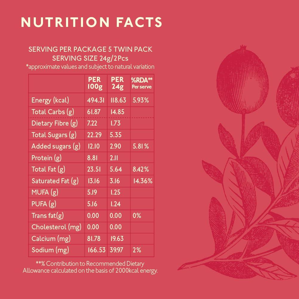 Nourish Organics Nourish Organics Oats Cranberry Cookies, 120gm | Oats & Cranberries (Single Pack) Rich in Fibre | Wheat Free | No Refined Sugar | Clean Label