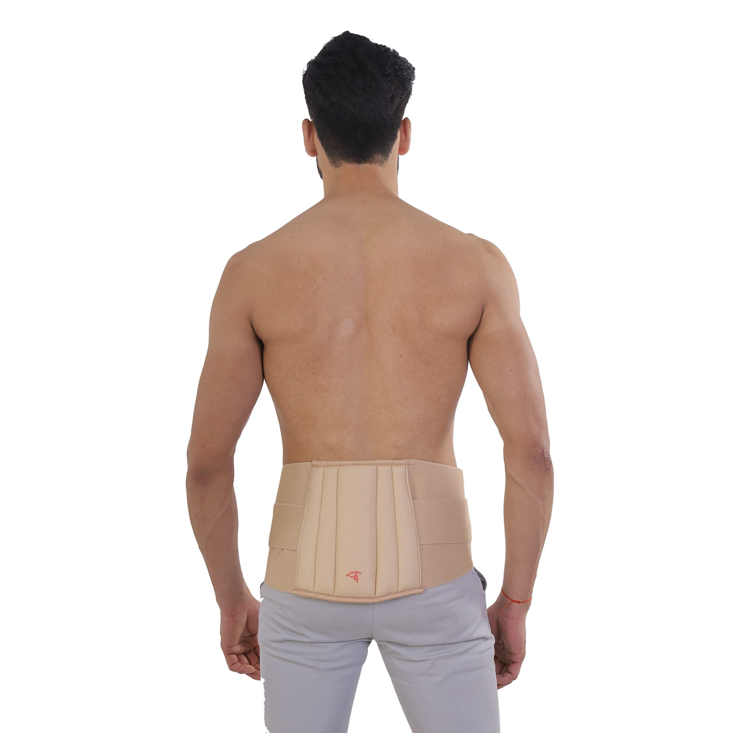 SpiffySky SpiffySky Lumbar Sacral Belt for Lower Back Pain | Medium (32-38 Inches) | Back Support for Men & Women | Non-Toxic Material