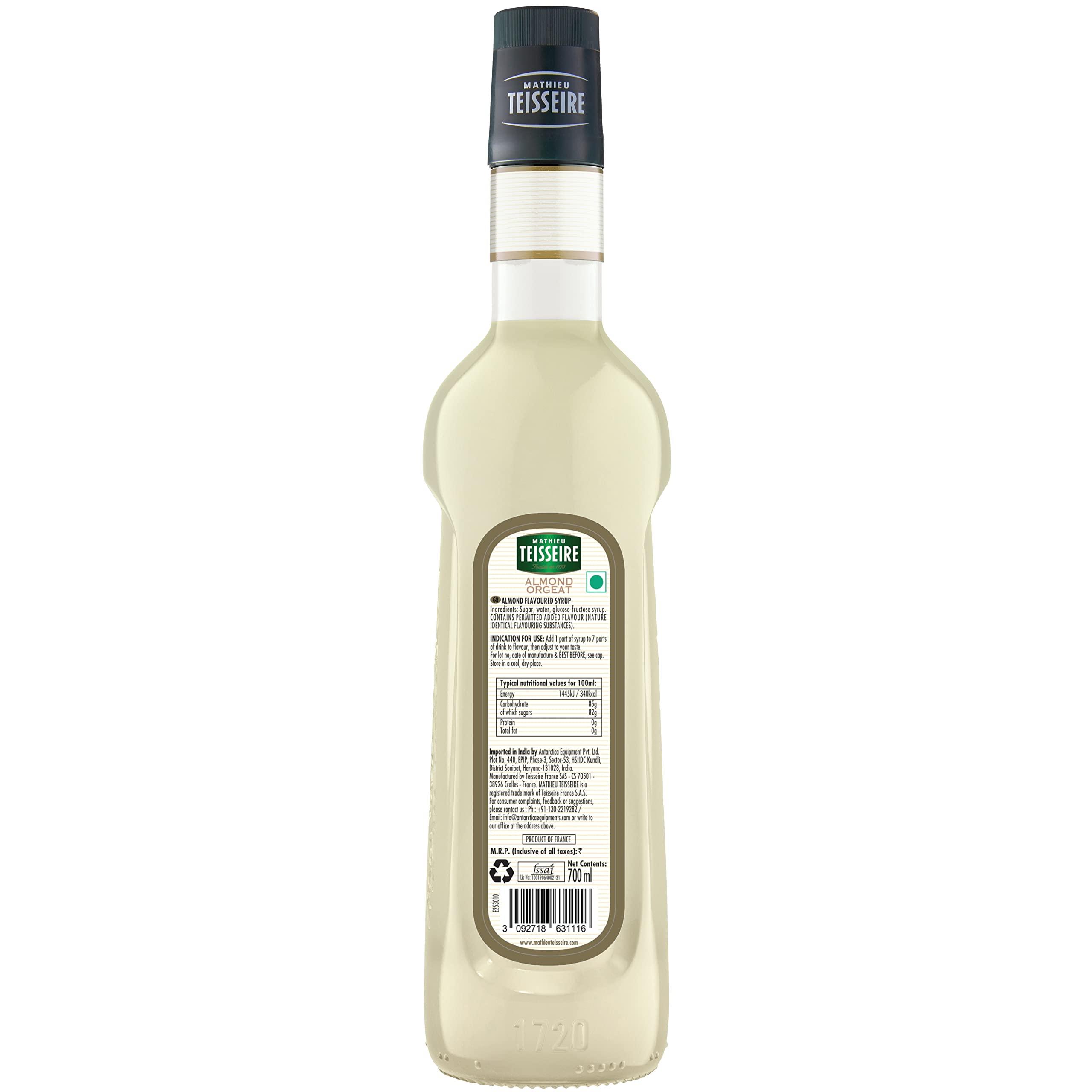 Mathieu Teisseire Mathieu Teisseire Almond Syrup, 23.67 fl oz 700 ml