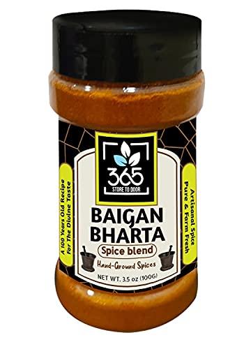 365 STORE TO DOOR 365 STORE TO DOOR Indian Spice - Baigan Bharta Masala, 100 gm | Homemade Powdered | for Healthy Cooking | Ready to use | All Seasonings Spices | Pure & Hygiene | Spice Mix – Pack of 1