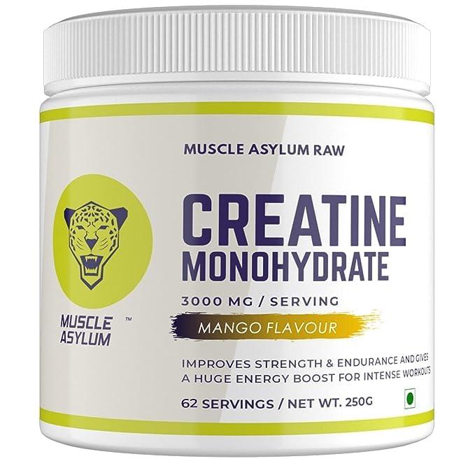 Muscle Asylum Creatine Unflavored (83 ser) & Creatine Mango (62 ser)