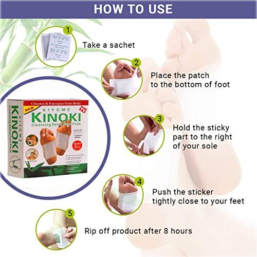 kiyome kinoki Kiyome Kinoki Cleansing Detox Foot Pads Toxins Stress Relief||Remove Toxins and Rest||Pain Free Foot Pads for Release Body||Activating cellsimproving Functions of vital organs 90 Relief Foot Pads And 90 Adhesive Sheets ||[9 BOX]