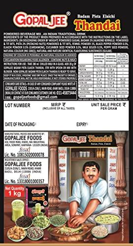 gopaljee gopaljee Thandai with Badam, Pista, Elaichi 1kg