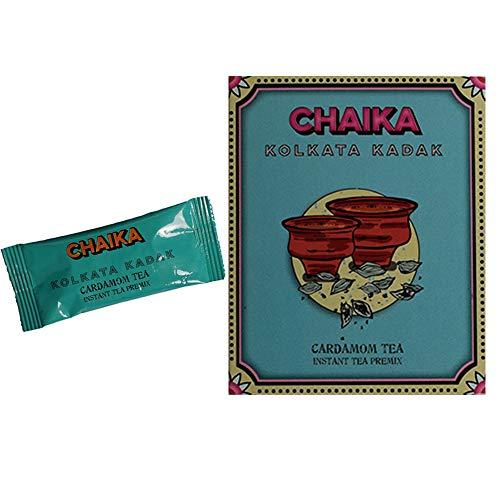 Chaika Chaika Desi Instant Premix Kolkata Kadak Cardamom Flavoured Tea (10 Sachets,Pack of 2)