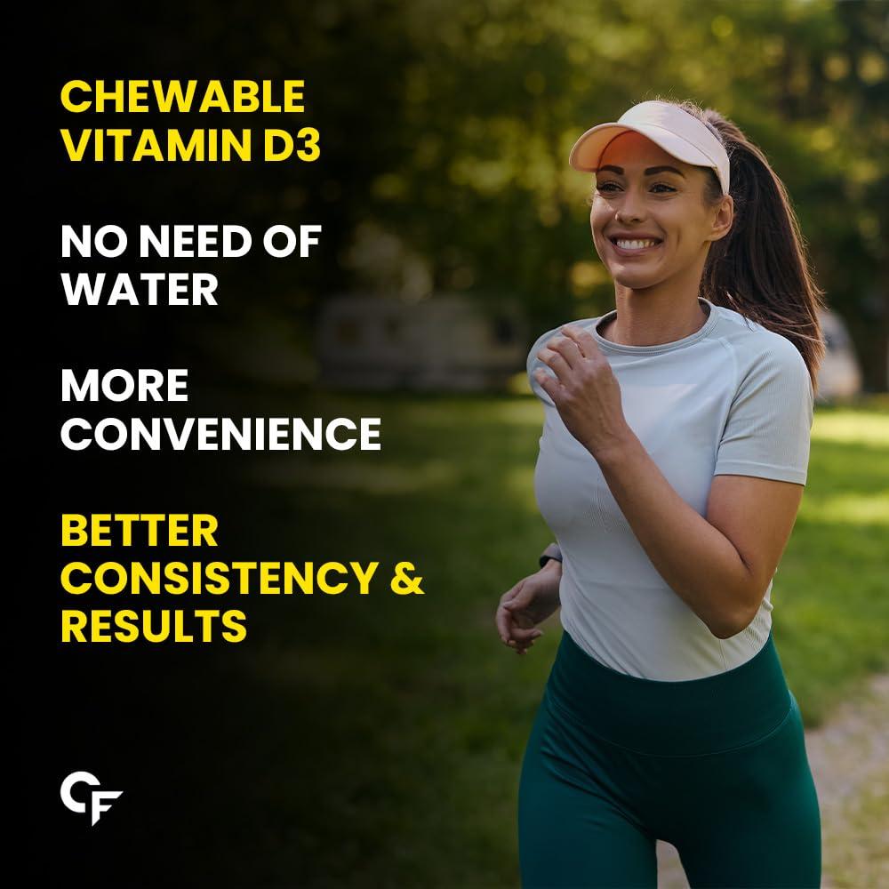 Carbamide Forte Carbamide Forte Vitamin D3 2000IU | Vitamin D Tablets for Bone & Immune Health | D3 supplement -Cholecalciferol | Vitamin D3 Tablets for Women & Men | Raspberry Flavour - 90 Tablets