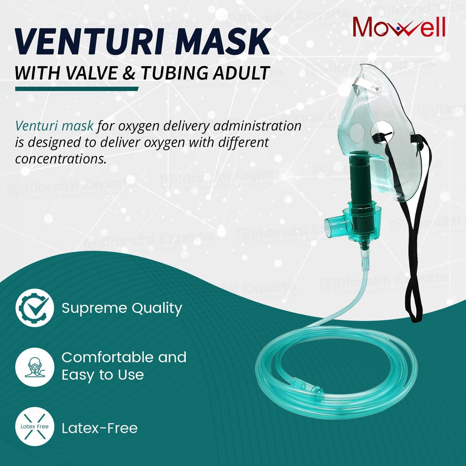 Mowell Mowell Venturi Mask with Valve & Tubing Adult