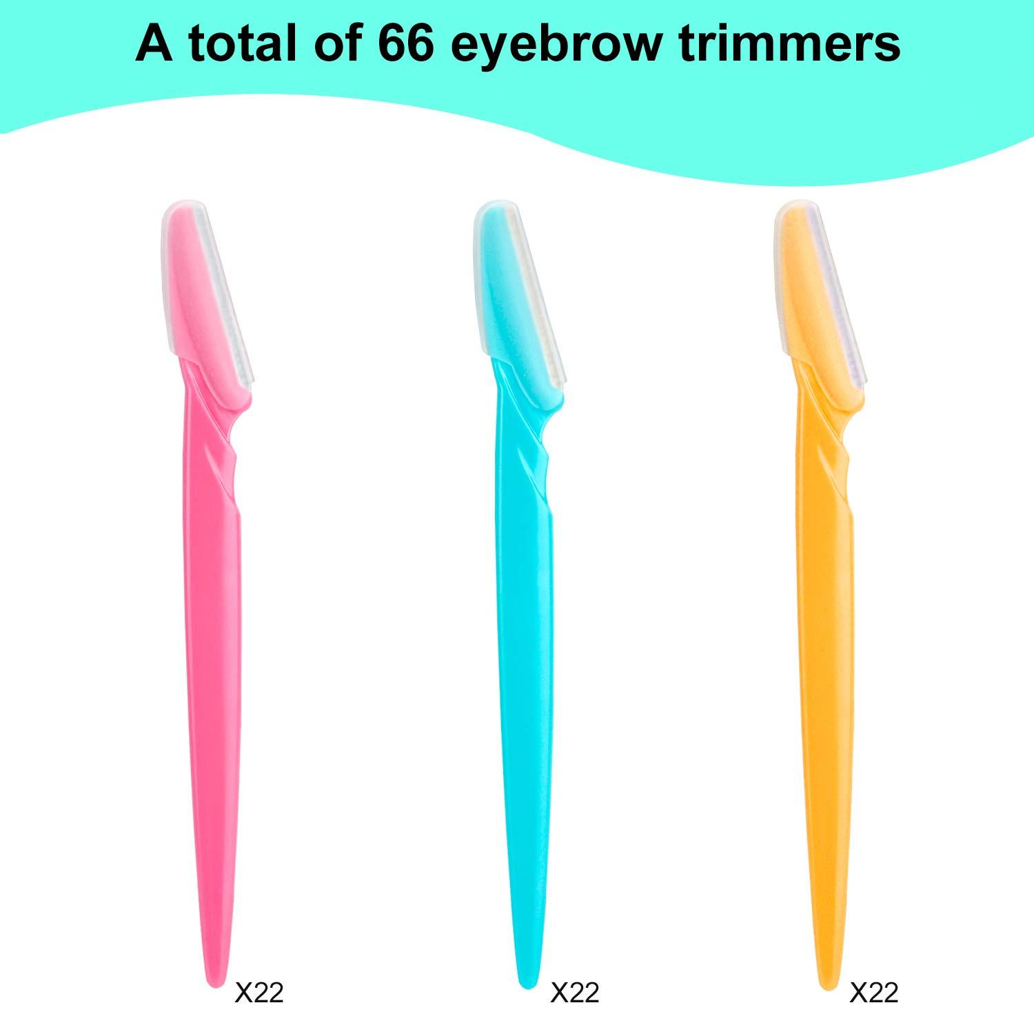 Colovis Colovis 66Pcs Eyebrow Razor And Face Razor For Women And Men, Eyebrow Hair Trimmer And Shaver With Protective Cover, Safe And Newbie Friendly